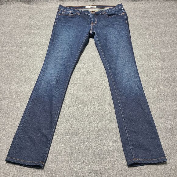 J Brand Jeans Womens 32 Blue Dark Wash Pencil Leg Stretch Denim 912 DKV Classic - Picture 1 of 11